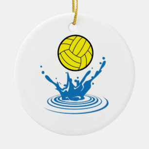 Water Polo Ball Keramik Ornament
