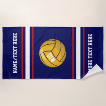 Water Polo Ball Team Player Name Red White Blue