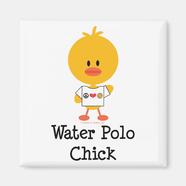 Water Polo Chick Magnet (Vorne)