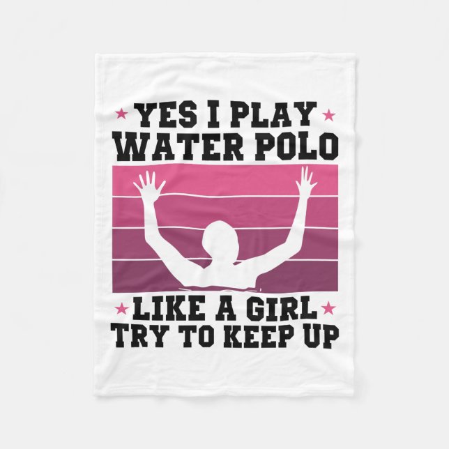 water polo girl fleecedecke (Vorderseite)