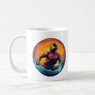 Water Polo Player Colorful Waterpolo Kaffeetasse