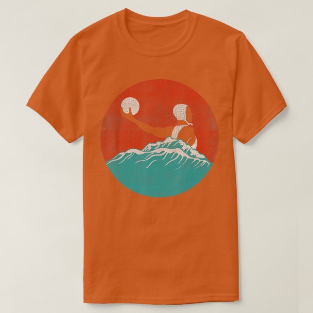 Water Polo Player Geschenk Retro (Design vorne)