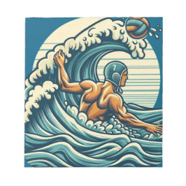 Water-polo Player Notepad Notizblock