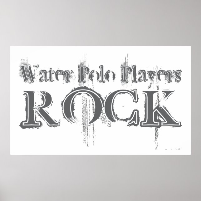 Water Polo Players Rock Poster (Vorne)