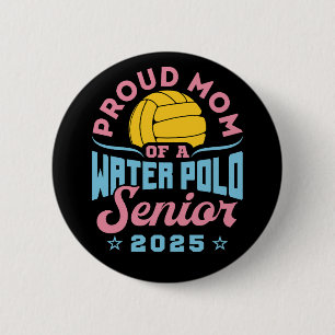 Water Polo Senior 2025 Mama Button