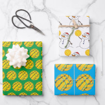 Water Polo Themed Holiday Wrapping Paper
