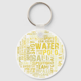 Water Polo Word Cloud Products Schlüsselanhänger
