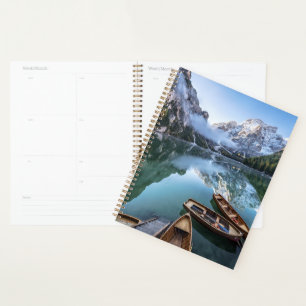 Water Pragser Wildsee Dolomites Italy Planer