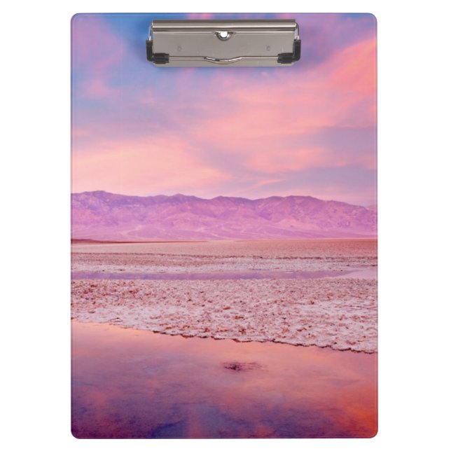 Water See Death Valley Klemmbrett (Vorderseite)