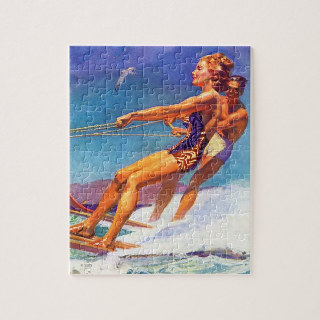 Water Skier von McClelland Barclay Puzzle (Vertikal)