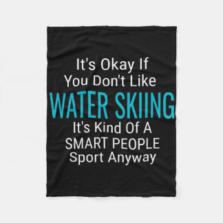 Water Skiing Waterski Water Skiers Funny Sports Qu Fleecedecke