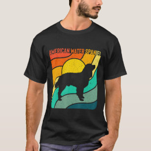 Water Spaniel Vintag Retro Dog Mama Vater T-Shirt