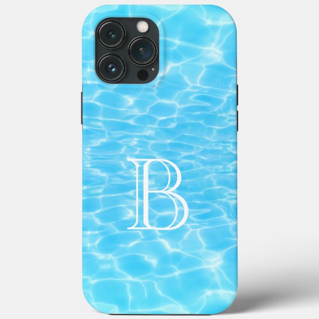 Water Textures Wasser Reife cool modernen Monogram Case-Mate iPhone Hülle (Rückseite)