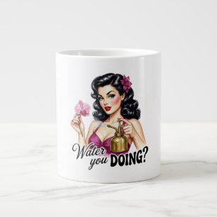 Water You Doing   Pun Gardening Kaffeetasse Jumbo-Tasse