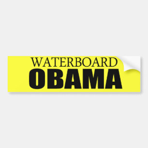 Waterboard Obama Autoaufkleber