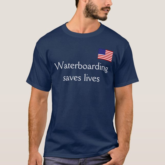 Waterboarding rettet die Leben T-Shirt (Vorderseite)