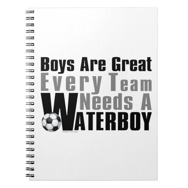 Waterboy Soccer Notizblock (Vorderseite)