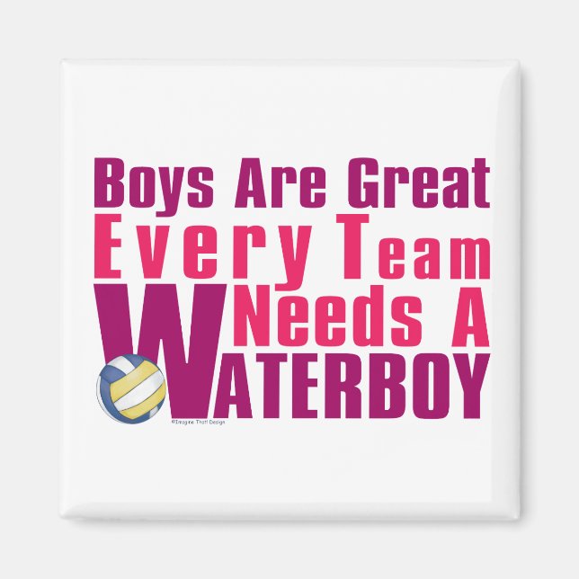 Waterboy Volleyball in Pink Magnet (Vorne)
