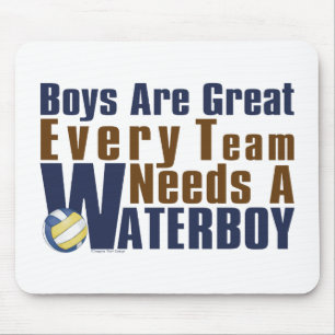Waterboy Vollyball in Blau Mousepad