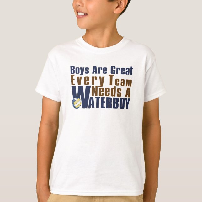 Waterboy Vollyball in Blau T-Shirt (Vorderseite)
