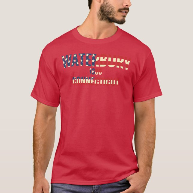 Waterbury Connecticut Oversized T-Shirt (Vorderseite)