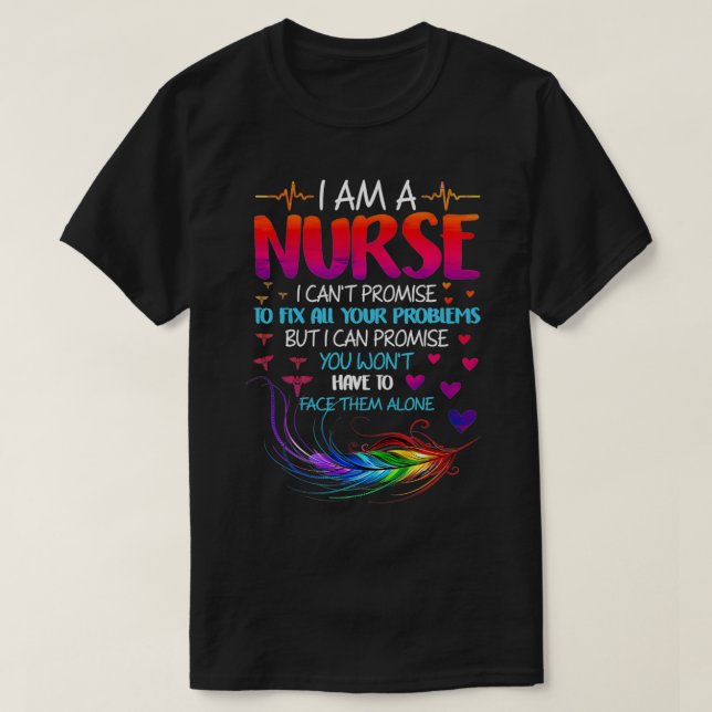 Watercol Nurse Life Nursing Klinische Funny Birthd T-Shirt (Design vorne)