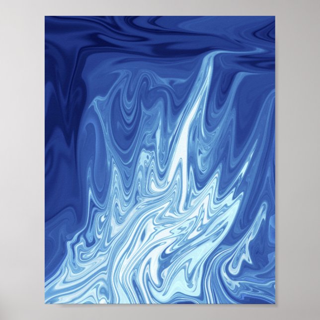 Watercolor abstract pattern poster (Vorne)