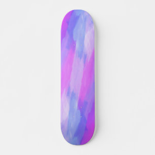 Watercolor-abstrakte Beschaffenheit in den Skateboard