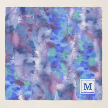 Watercolor-abstraktes Monogramm handgemaltes