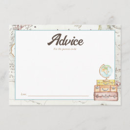 Watercolor Adventure erwartet Baby Advice Card Begleitkarte