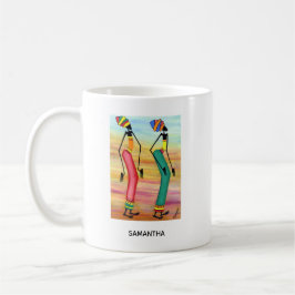 Watercolor African Art Inspiration Walk Kaffeetasse
