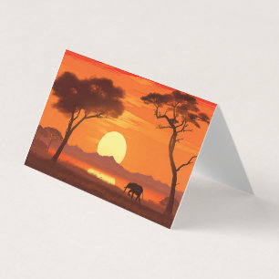 Watercolor African Safari