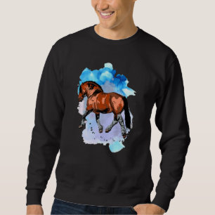 Watercolor am Bucht-Tiefgang Sweatshirt