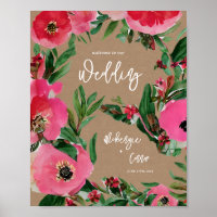 Watercolor Anemone Cardstock Hochzeit