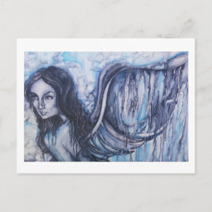 Watercolor Angel Artwork Postkarte