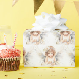 Watercolor Angel Girl Geschenkpapier