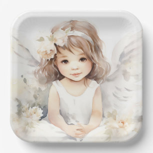 Watercolor Angel Girl Pappteller