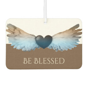 Watercolor Angel Wings & Heart be gesegnet Autolufterfrischer