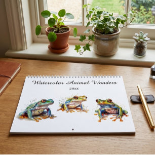 Watercolor Animal Wonders, individuell Kalender