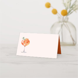 Watercolor Aperol Spritz Brautparty Platzkarte
