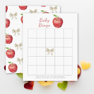 Watercolor Apple Baby Bingo Spiel