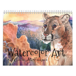 Watercolor Art Calendar Kalender