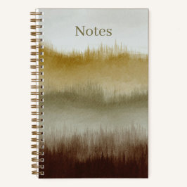Watercolor Art Notebook | 5.5 x 8.5 | Braun Notizbuch