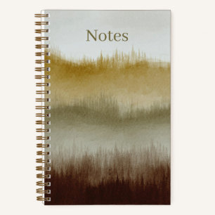 Watercolor Art Notebook 5.5 x 8.5 Braun Notizbuch