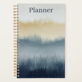 Watercolor Art Planner | 5,5 x 8,5 | Blau Planer