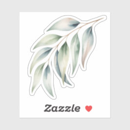 Watercolor-Aufkleber Leafy Greens Aufkleber