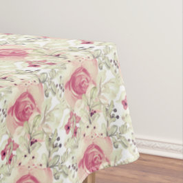 Watercolor Autumn Blooms Pattern Tischdecke