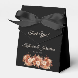 Watercolor Autumn Elegance Wedding Danke Geschenkschachtel