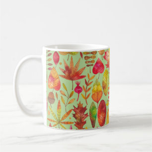 Watercolor Autumn Leaves Kaffeetasse
