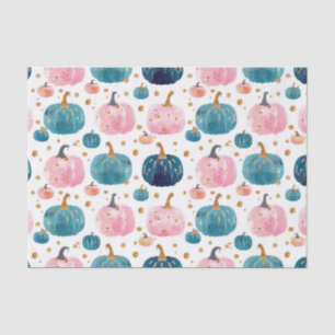 Watercolor Autumn Pumpkin Pattern Fall Decoupage Seidenpapier